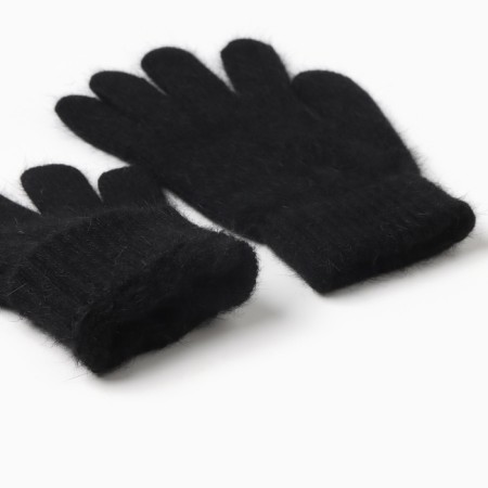 Women's gloves minku, black color, 21 cm-2