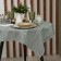 The tablecloth of Ethel "Stripes", col. green, 76x76 cm, 100% HL