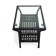 Coffee garden table from artificial rattan 75x45x50cm wenge