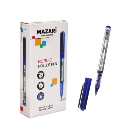 Mazari Nordic-Roller handle, blue, 0.5 mm, cardboard packaging