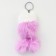 Soft toy "Doll" on a key fob, 14 cm, color mix