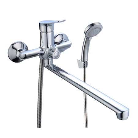 BUNNE BOOOU B8290-18F bathtub, two-wound, shower watering can and hose, chrome