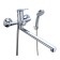 BUNNE BOOOU B8290-18F bathtub, two-wound, shower watering can and hose, chrome