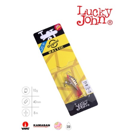 Balancir Lucky John Baltic 4 + tee, 4 cm, color 11hrt, blister-3