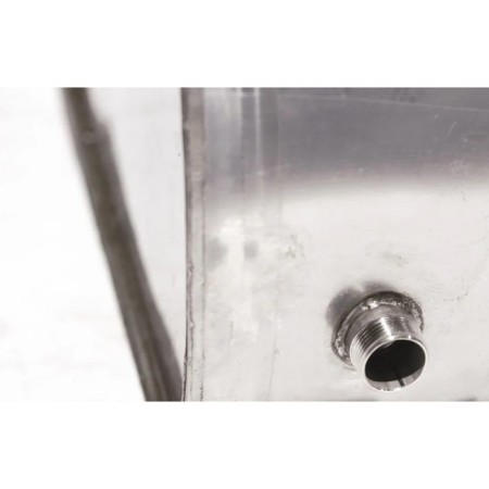 A heat exchanger tank 60 liters, horizontal, stainless steel 0.8 mm (fitting 3/4 ")-2