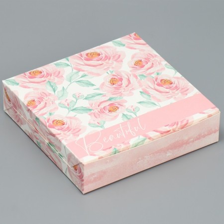 Confectionery packaging, box "Tenderness", 14 x 14 x 3.5 cm