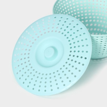 A colander of the kitchen "circles", d = 20 cm, with a lid, color mix-3