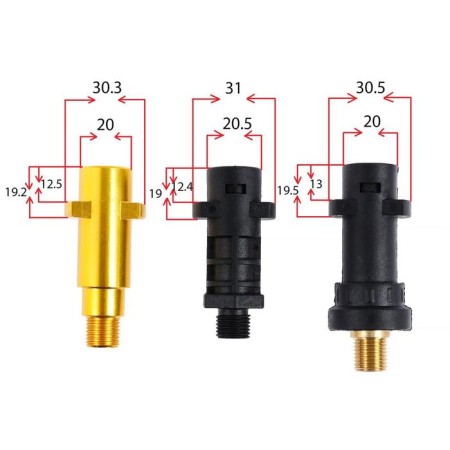 Foaming under water, volume of 1 liter, 3 connecting adapters-5