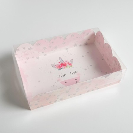 Cookie box, confectionery packaging with PVC lid, “wonderful moments”, 20 x 30 x 8 cm-9