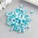 Beads for creativity plastic "Blue gradient" set 20 g, D = 0.8 cm, Mix of holes/without