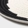 Serving napkin on the table "Hypnosis", d = 38 cm, black and white color