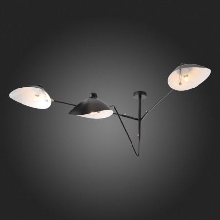 Ceiling Ceiling ST LUCE. SL305.402.03. SPRUZZO. 3x60 watts, E27, 110x110x65 cm, black color-13