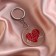 Acrylic keychain with a joke "Wine took over", Diam. 4.5 cm