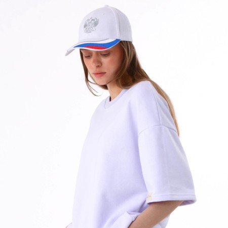 Cap "coat of arms", white color, rr 56