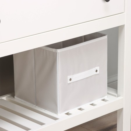 Stelly box for storage LADOM, 25 × 25 × 25 cm, beige color-8