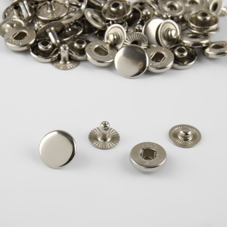 Installation button, alpha (S-shaped), d = 12.5 mm, nickel color-1