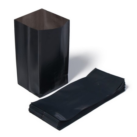 Package for seedlings, 2 l, 10 × 25 cm, polyethylene with a thickness of 60 microns, with perforation, black, Greengo