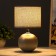 Table lamp "Balle" 1HE14 gray 15x15x26 cm Risalux