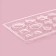 Form for chocolate and sweets "buttons", 22 × 11 cm, 17 cells, color transparent