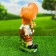 Garden figure "Boy in a hat with carrots" 18x33cm