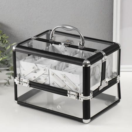 Casket Plastic Metal Carcass "Black matte" 18x25x18 cm-3