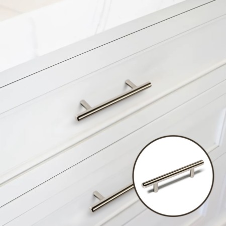 Realing handle, d = 12 mm, m/o 96 mm, color Satin nickel