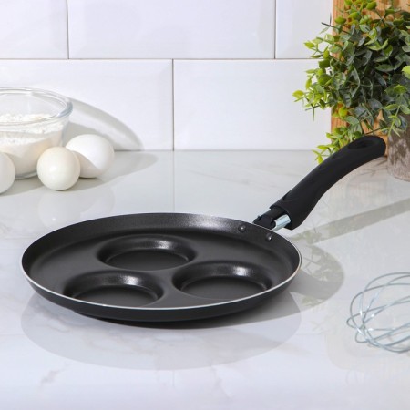 Hit pan, d = 24 cm, portioned, anti -stick coating, black color-7