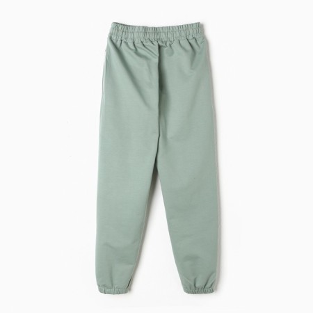 Sports pants for girls, color light green, height 146 cm-9