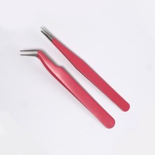 A set of tweezers for eyelash extensions, 2 pcs, color mix