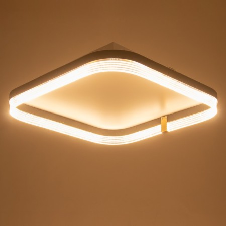 Luer with DPD "Nilas" LED 80W 3000-6000K Black 50x50x10 cm BayerLux-3