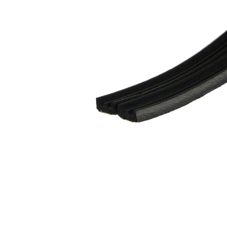 Rubber tundra seal, profile e, size 4x9 mm, black, in packaging 10 m-5