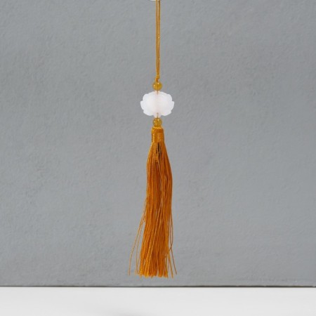 Textile suspension, plastic "Brush. Lotus" Gold 1,2x2.7x14.5 cm
