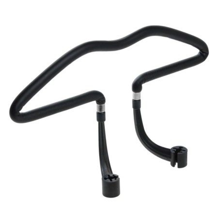 Shoulders with fastening on the headrest, in PVC braids, black