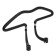 Shoulders with fastening on the headrest, in PVC braids, black