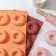 The form for baking the share of “sweets”, silicone, 29 × 17 cm, 6 cells, d = 6.8 cm, color mix