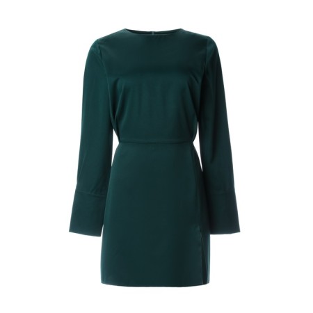 Women's dress Minaku: Silk pleasure color green, rr 48-13