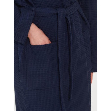 Unisex bathrobe Pamira, size m, blue color-22