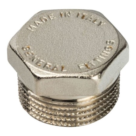 Stout SFT-0025-000034, 3/4 ", external thread, nickelled brass