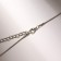 Piece "Strazinka" is large, the color is white in silver, 40 cm