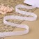 Knitted lace, 22 mm × 10 ± 1 m, white color