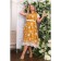 Women's dress, size 52, mustard color