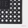 Rug of harassed cellular shares, 39.5 × 59 cm, black color