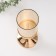 Summary metal, glass, plastic per 1 candle "Celia" d = 9.5 cm pink with gold 12x12x28.5 cm 101