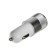 Set for charging 3 in 1 Luazon UC-30, Azu 2.1/1a, Type-C 1a, 1 m, SZU 1A, silver