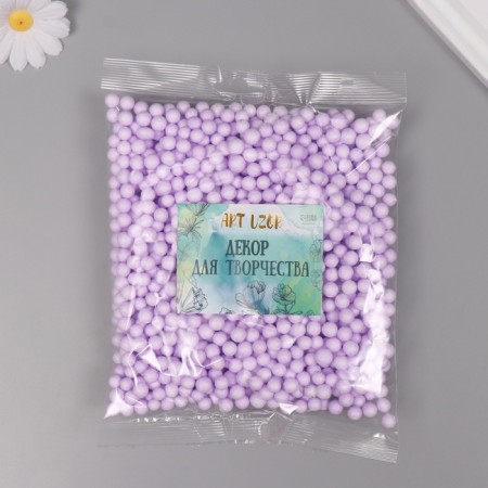 Decor for creativity Polyn -plast "Assorted balls" Lilac set 10 grams-2