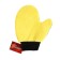 Torso washing mittens, 20 × 24 cm, double-sided, gray-yellow
