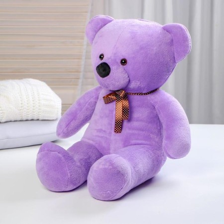 Soft toy "Bear", 65 cm, purple color, mix