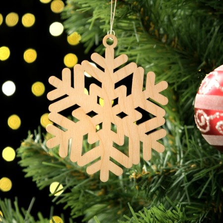 Toy on the tree "Snowflake" 8x9 cm-1