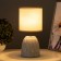Lensi table lamp E27 40W gray 13x13x27.5 cm