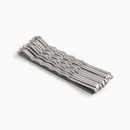 Invisibility for hair silver, 24 pieces, 5 cm, set, princesses-2
